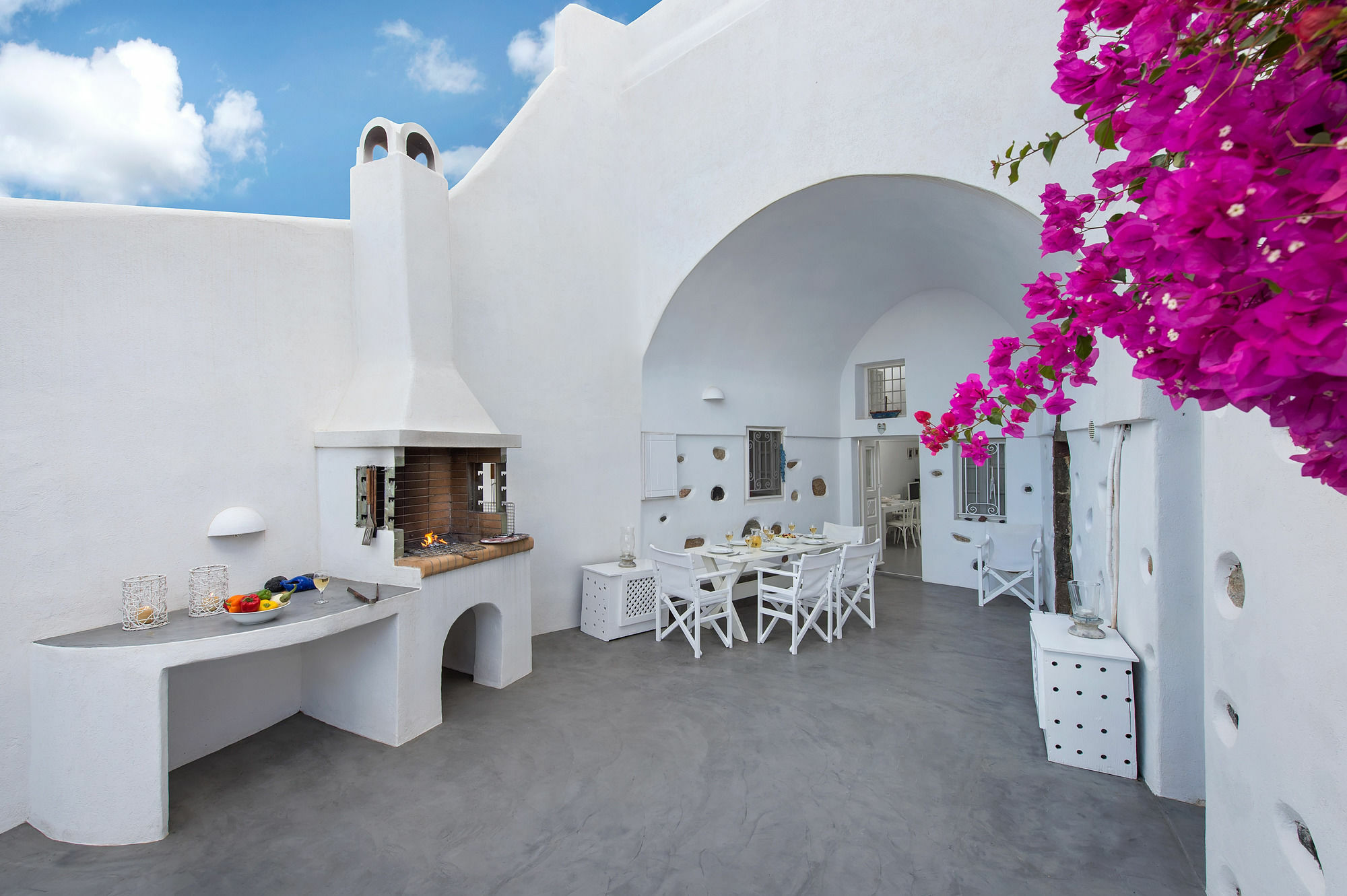 White Cave Private Villa Pýrgos Buitenkant foto