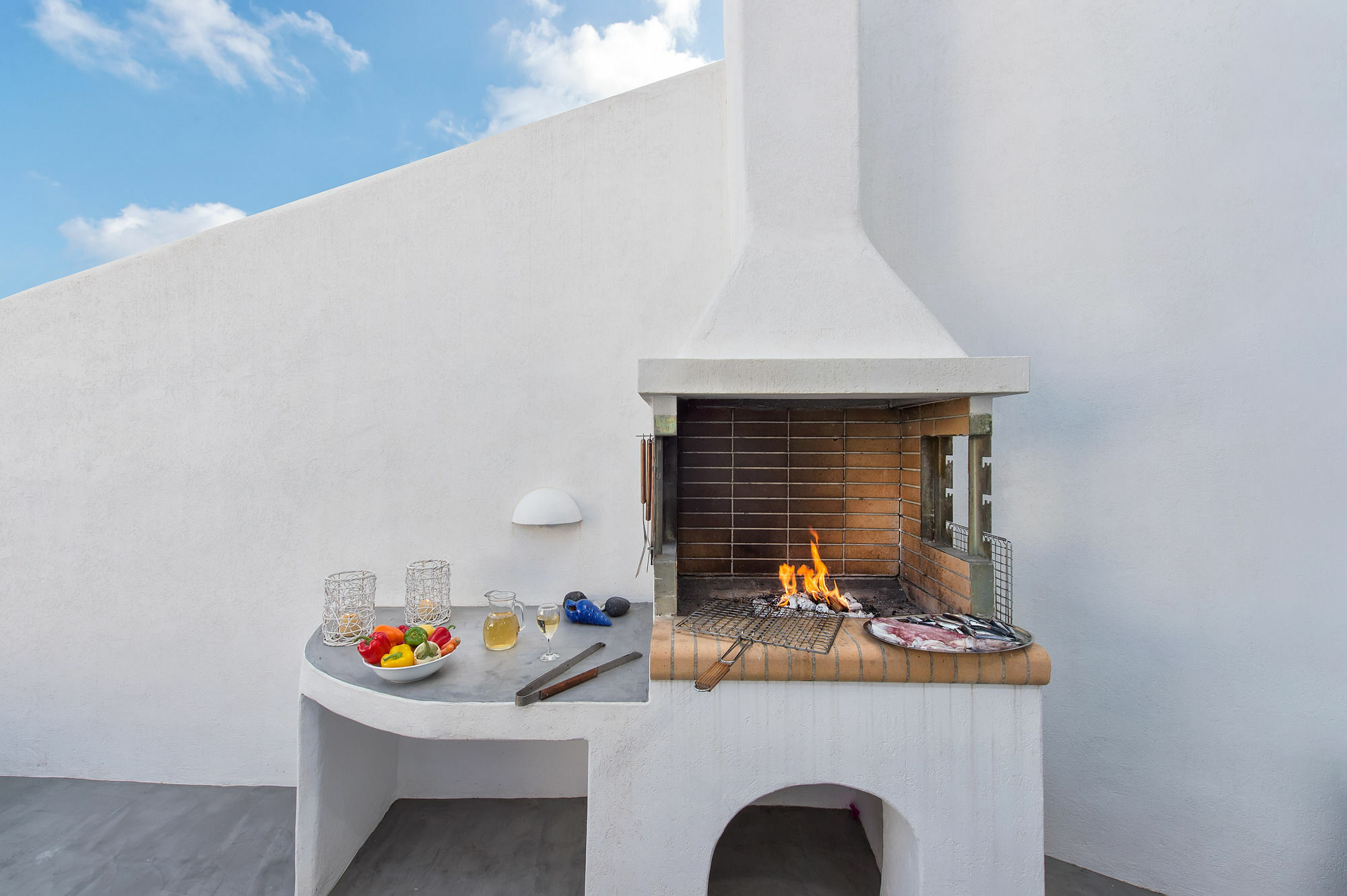 White Cave Private Villa Pýrgos Buitenkant foto