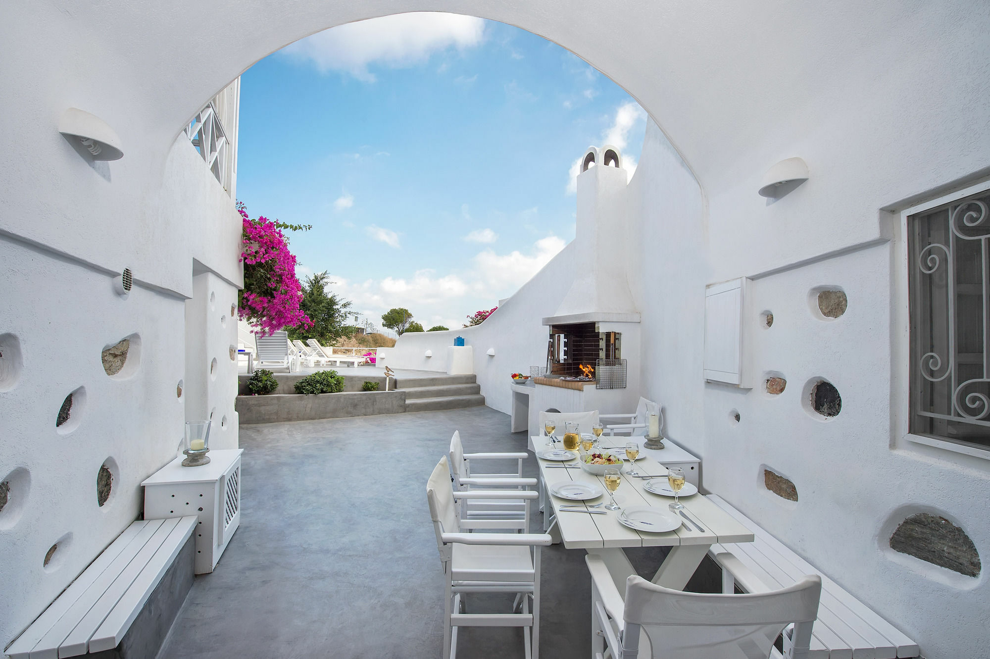 White Cave Private Villa Pýrgos Buitenkant foto
